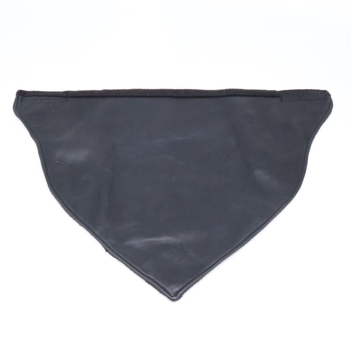 BIGTWIN Black Leather Logo Patch Neck Warmer Size ONE SIZE
