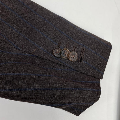 Belvest Barneys NY Super 140s Wool Stripe Suit Size 44