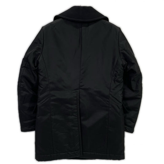 DSQUARED2 Black Nylon Trench Coat Size 44