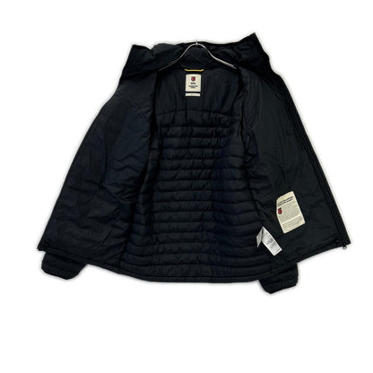 FJALLRAVEN Black Expedition Latt Hooded Padded Jacket Size L