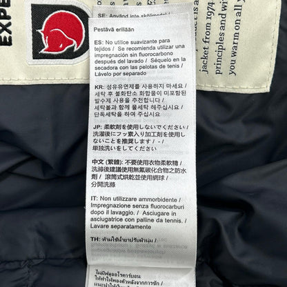 FJALLRAVEN Black Expedition Latt Hooded Padded Jacket Size L