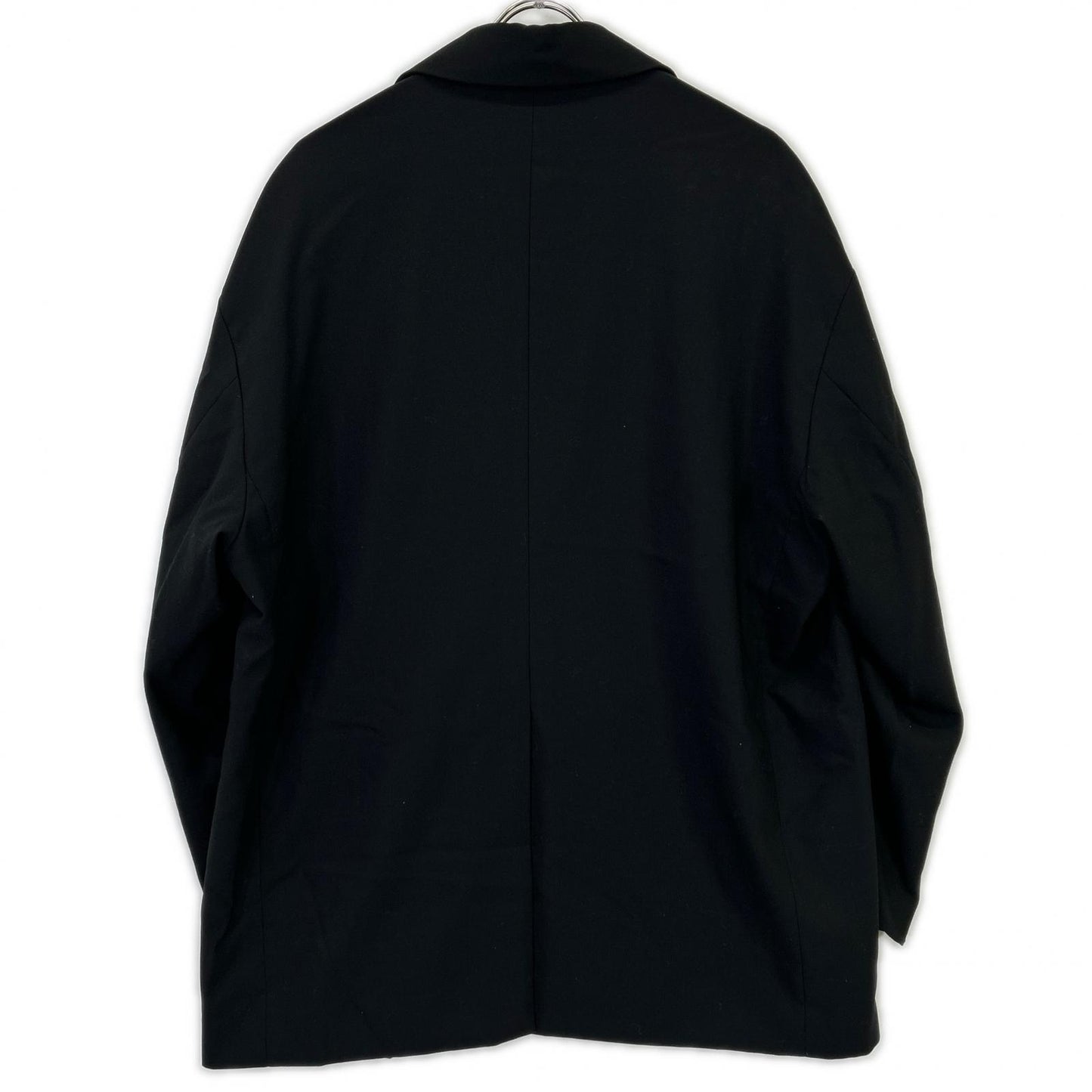 MAISON SPECIAL Black CORDURA WOOL Gold Button Blazer Size 01