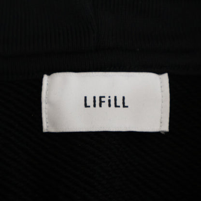 LIFiLL Black Cottony Sweat Half Zip Hoodie Size 04