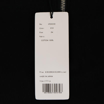 LIFiLL Black Cottony Sweat Half Zip Hoodie Size 04