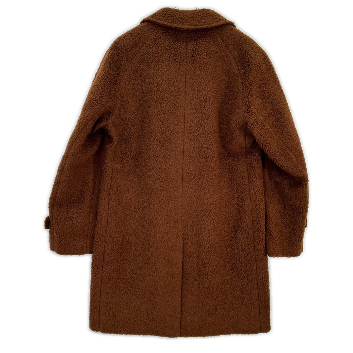 Mp Massimo Piombo Brown Wool Douglas Boa Coat Size 50