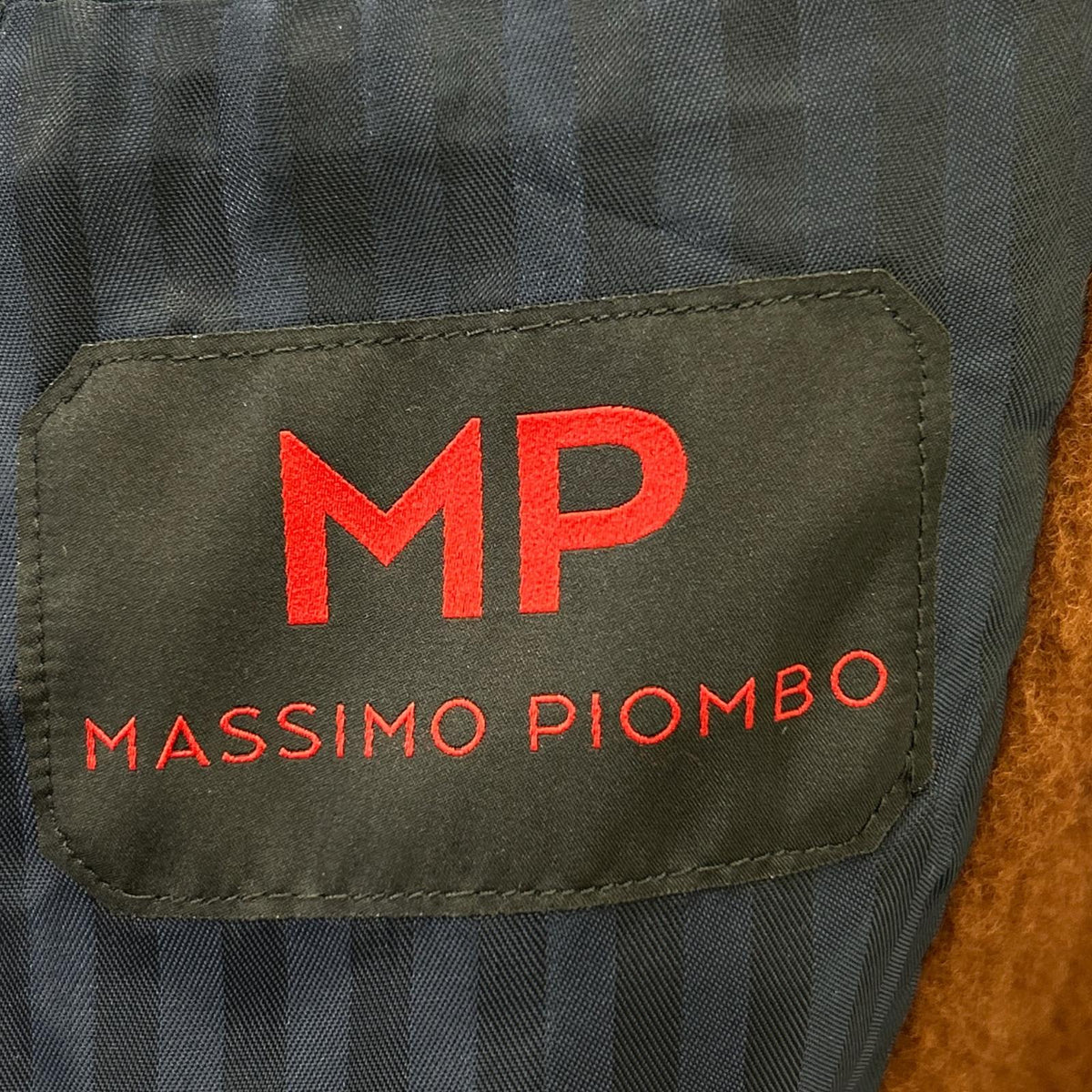 Mp Massimo Piombo Brown Wool Douglas Boa Coat Size 50