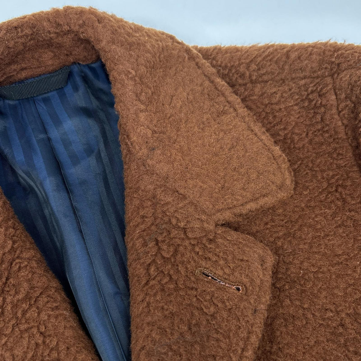 Mp Massimo Piombo Brown Wool Douglas Boa Coat Size 50