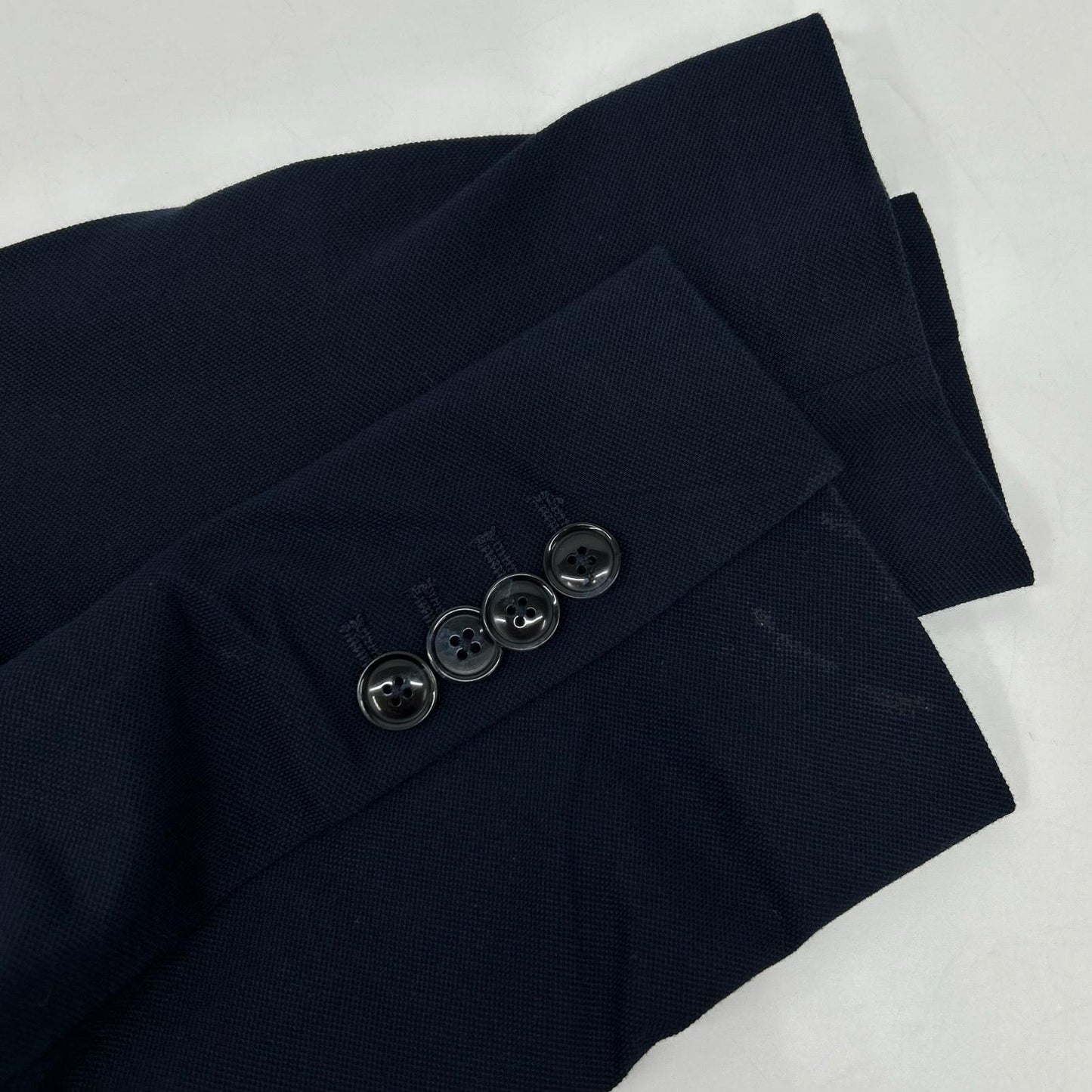 CIRCOLO 26SS Navy Cotton-Stretch Double Jacket Set Size 46
