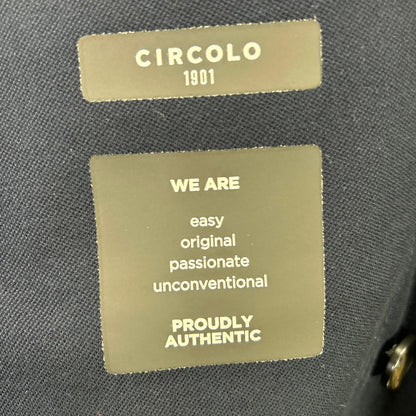 CIRCOLO 26SS Navy Cotton-Stretch Double Jacket Set Size 46