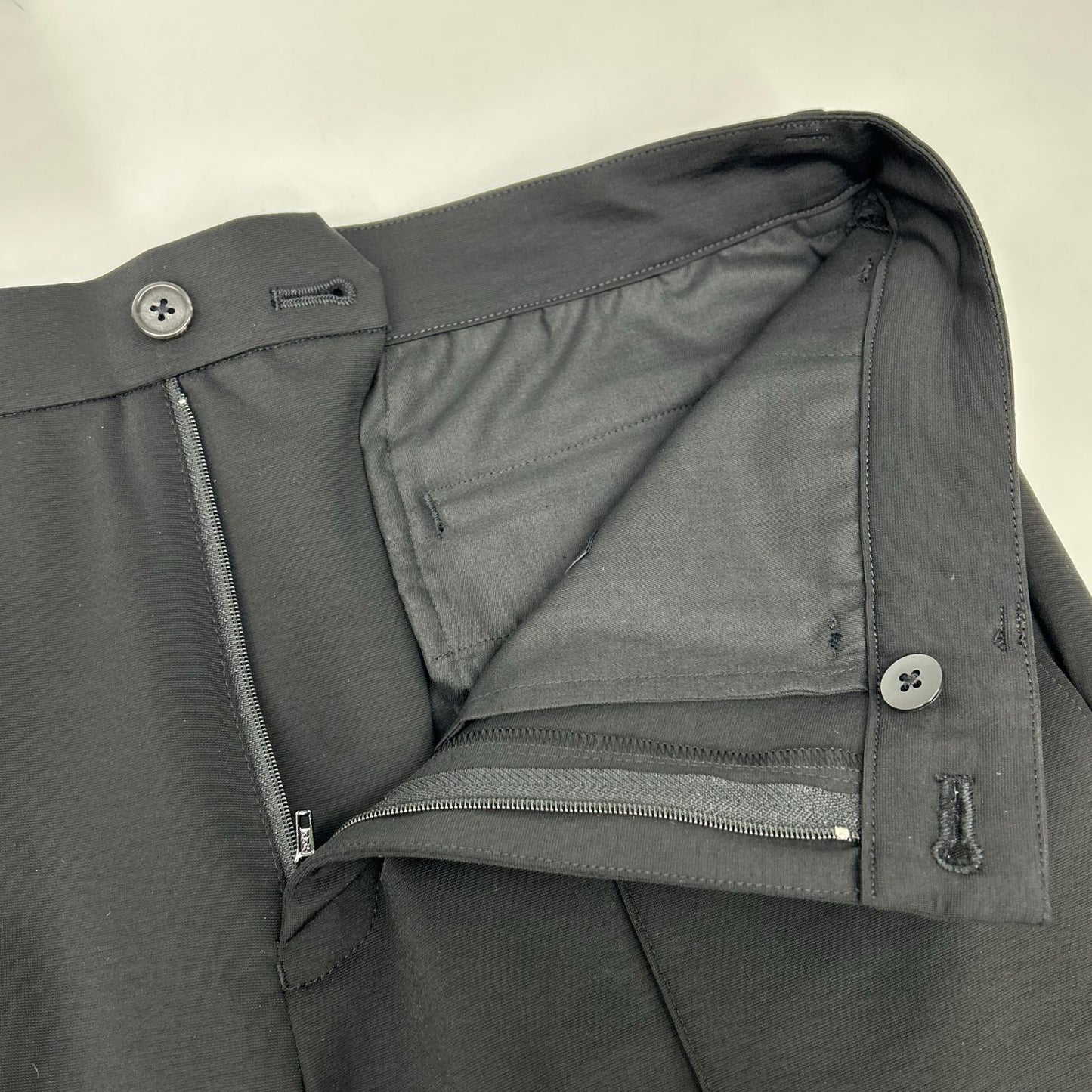 MAUVE Double 6B Travel Suit Set Navy/Black Jacket Size 46/46