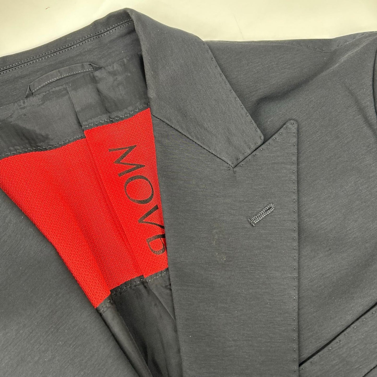 MOVB Double 6B Cotton Travel Suit Set Black Jacket Size 46/44