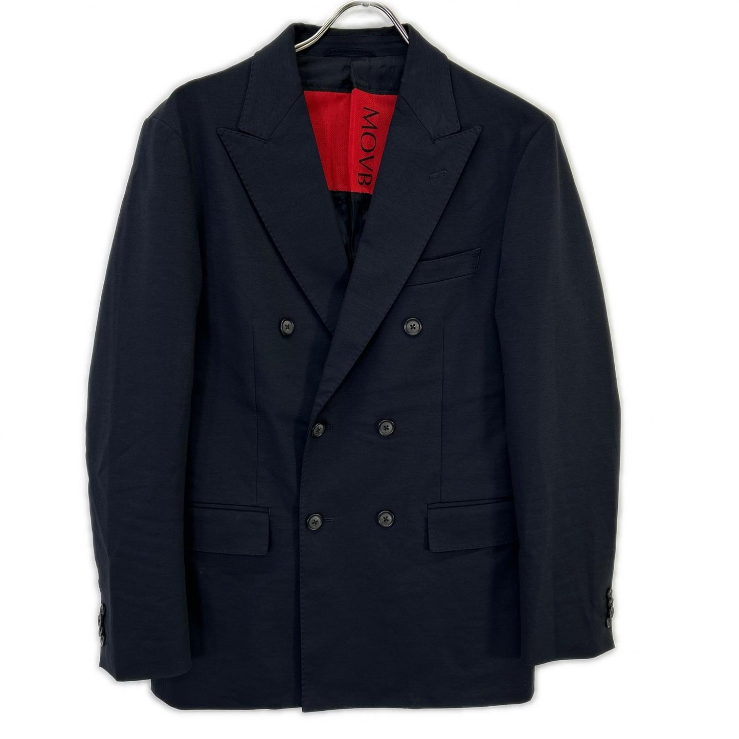 MOVB Double 6B Cotton Travel Suit Set Black Jacket Size 46/44