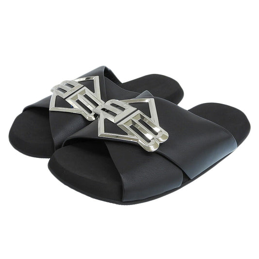 BALENCIAGA 25SS Sunset Flat Mule Sandals Black Size EU 43