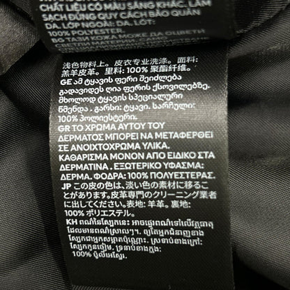 H&M x Rokh Button Detail Leather Trench Coat Black Size XS