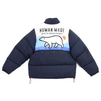 HUMAN MADE Navy Bear Down Jacket Size L