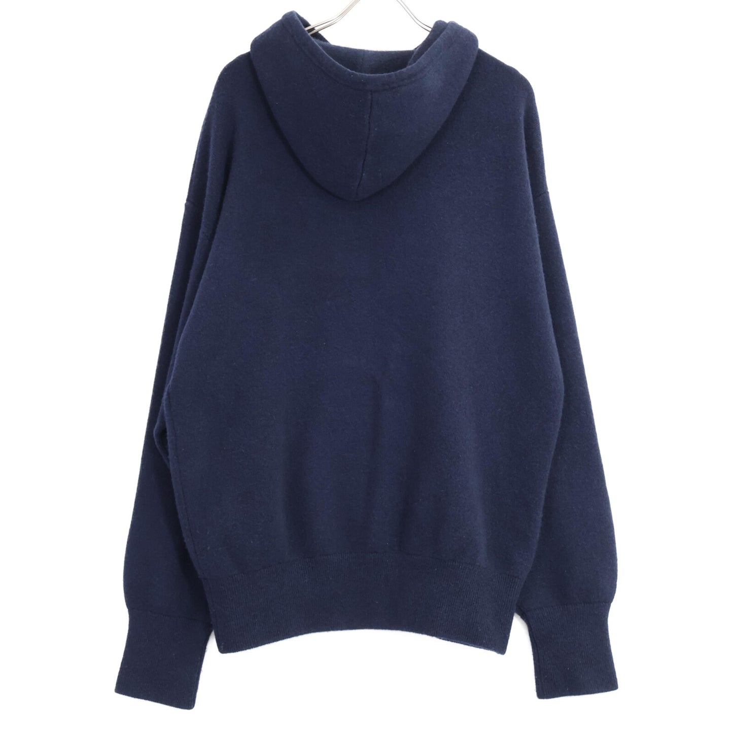 Bode BODHI 100% Cashmere Pullover Knit Hoodie Navy Size F