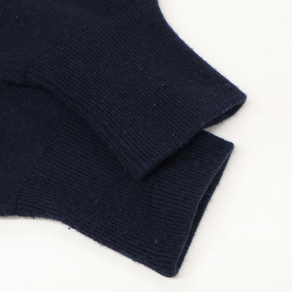 Bode BODHI 100% Cashmere Pullover Knit Hoodie Navy Size F