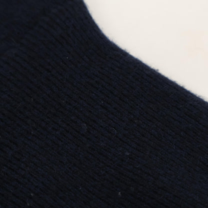 Bode BODHI 100% Cashmere Pullover Knit Hoodie Navy Size F