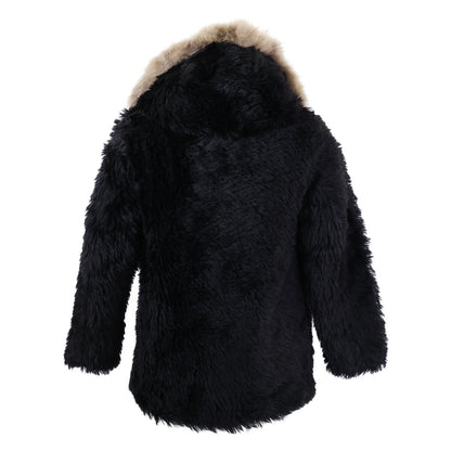 SAINT LAURENT PARIS Mohair Hooded Zip Blouson Black Size 44