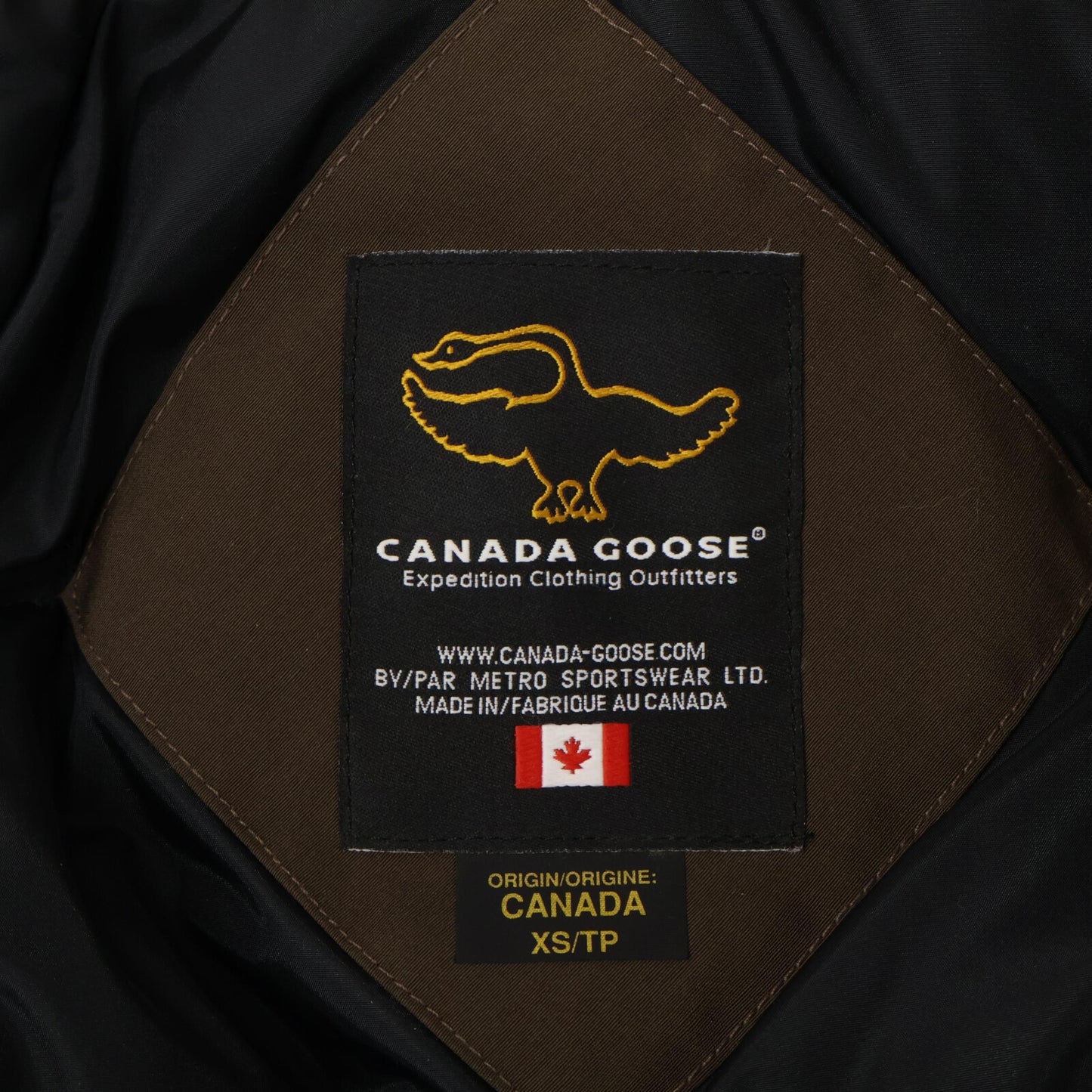 CANADA GOOSE Constable Down Parka Brown Size XS/TP