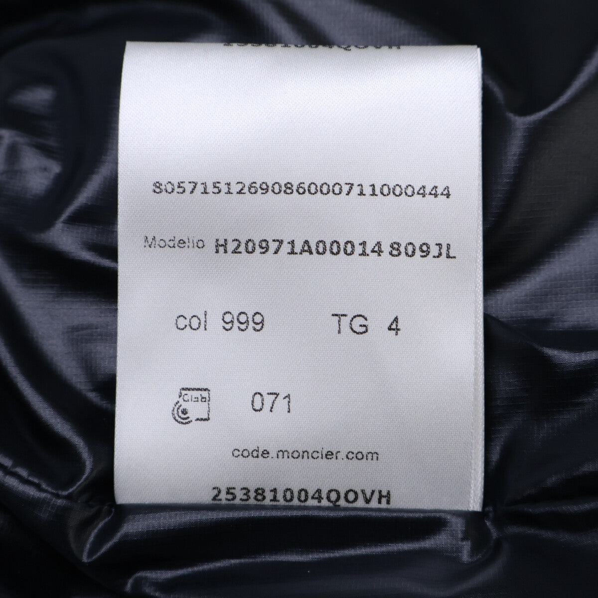 MONCLER GRENOBLE GRANIER 2-Way Down Jacket Black Size 4