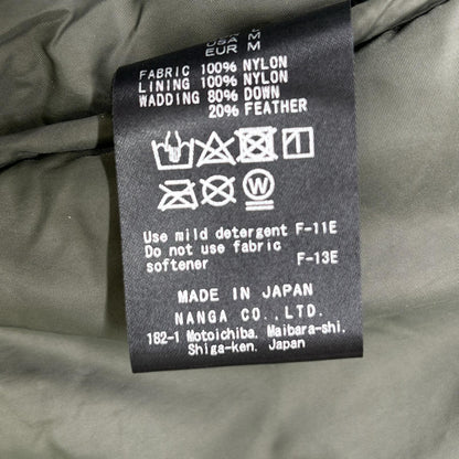 NANGA Light Weight Hooded Down Jacket Black Size L