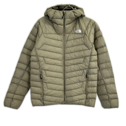 THE NORTH FACE Thunder Hooded Down Jacket Khaki Size L