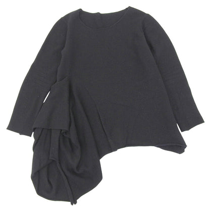 Yohji Yamamoto FEMME Asymmetric Long Pullover Black Size 2