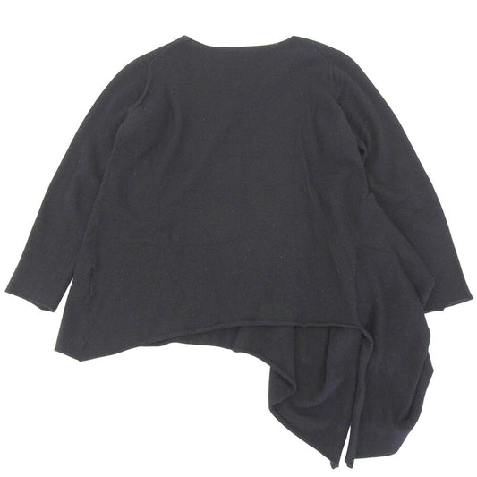 Yohji Yamamoto FEMME Asymmetric Long Pullover Black Size 2