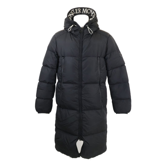 MONCLER Templon Hooded Long Down Coat Black Size 1