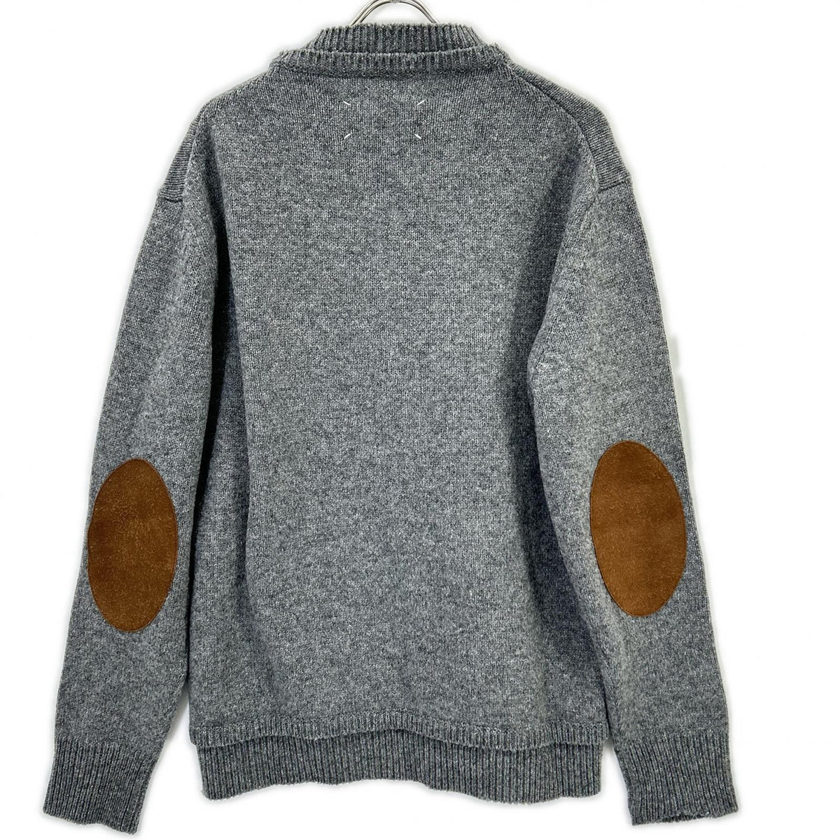 Maison Margiela Suede Elbow Patch Pullover Knit Size L