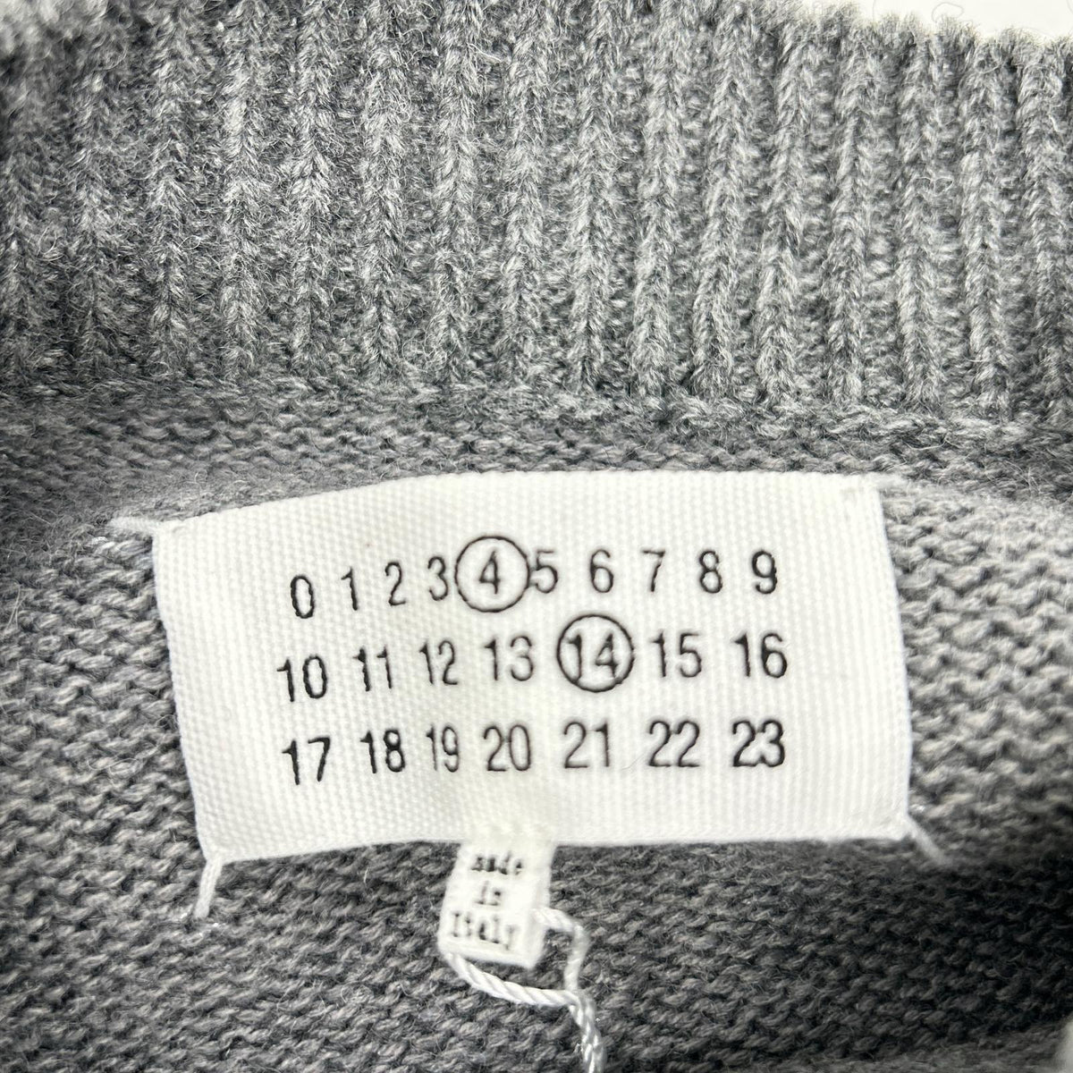 Maison Margiela Suede Elbow Patch Pullover Knit Size L