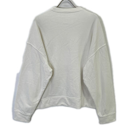 JIL SANDER Logo Print Cotton Sweatshirt White Size L