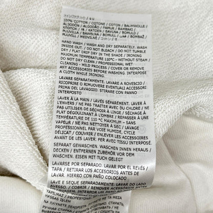 JIL SANDER Logo Print Cotton Sweatshirt White Size L