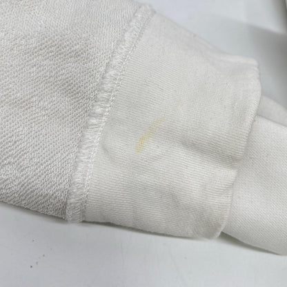 JIL SANDER Logo Print Cotton Sweatshirt White Size L