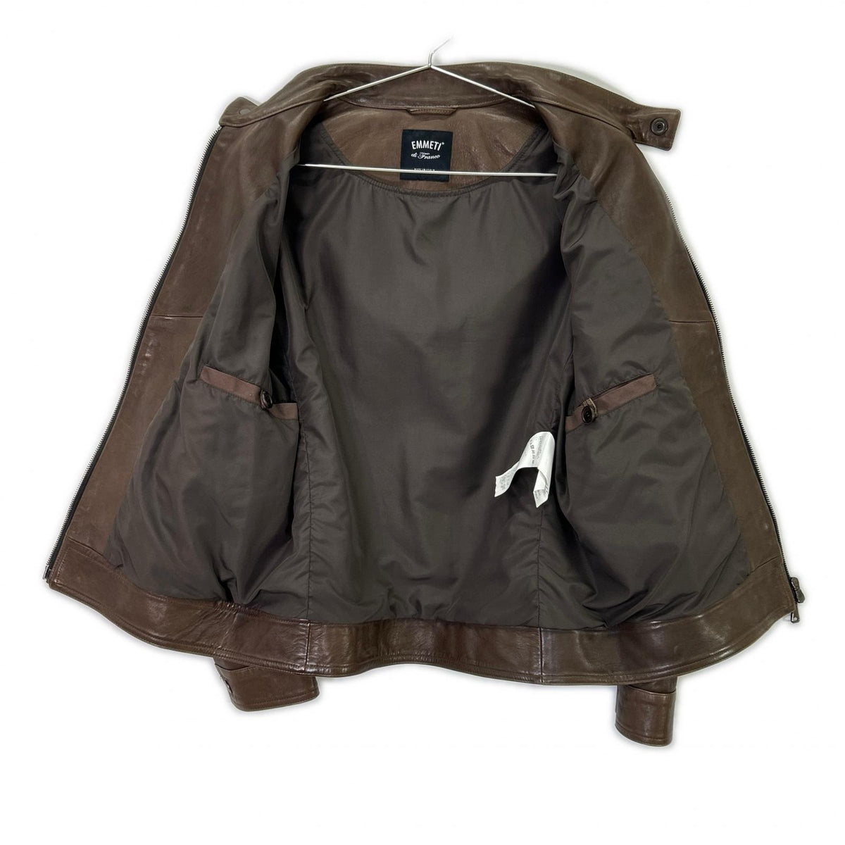 EMMETI GIAPPONE-078 JURI Lambskin Jacket Brown Size 44