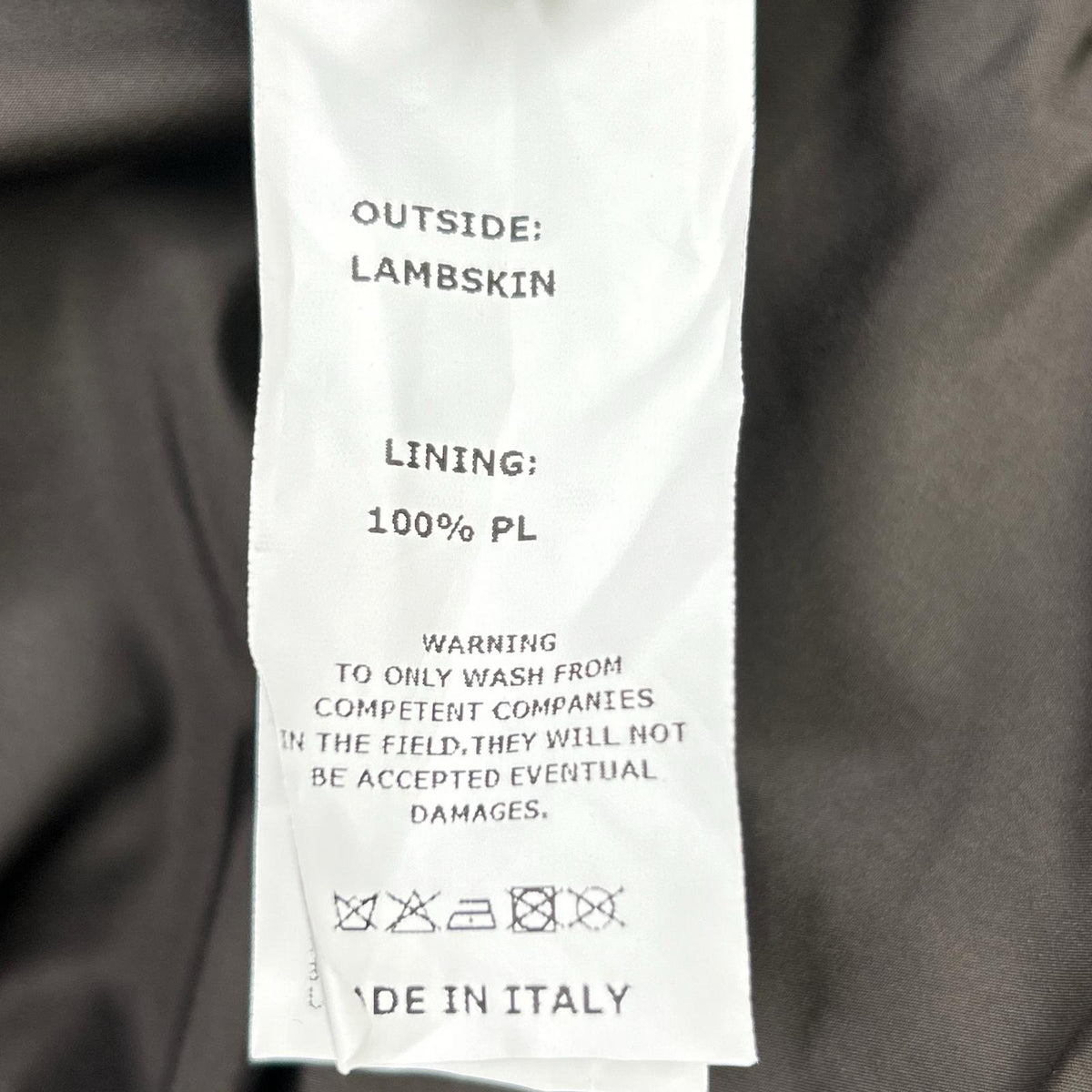 EMMETI GIAPPONE-078 JURI Lambskin Jacket Brown Size 44