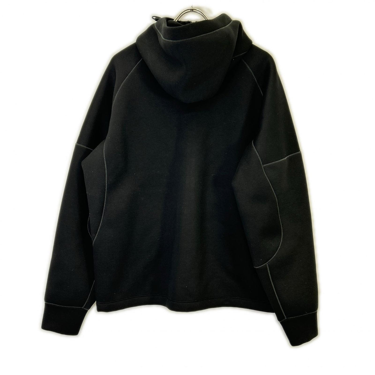 STONE ISLAND 23SS Rayon Logo Embroidered Hoodie Black Size L