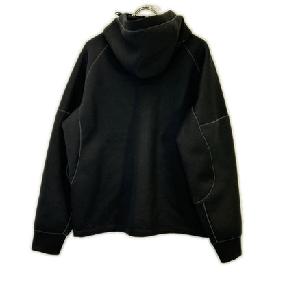 STONE ISLAND 23SS Rayon Logo Embroidered Hoodie Black Size L