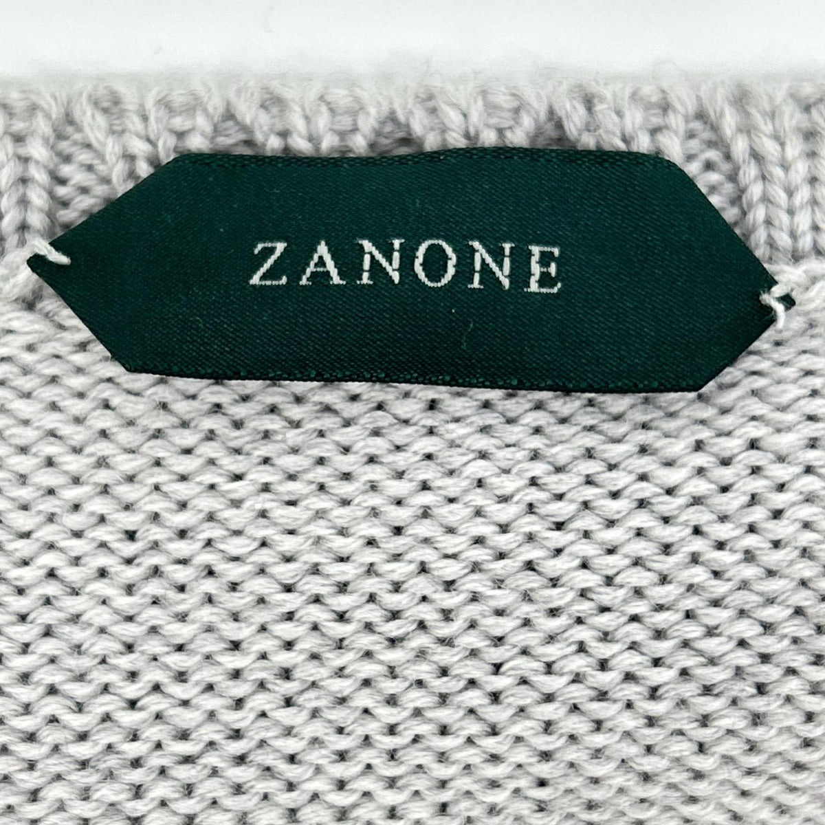 ZANONE GIRO 5-Gauge Wool Crewneck Sweater Gray Size 48