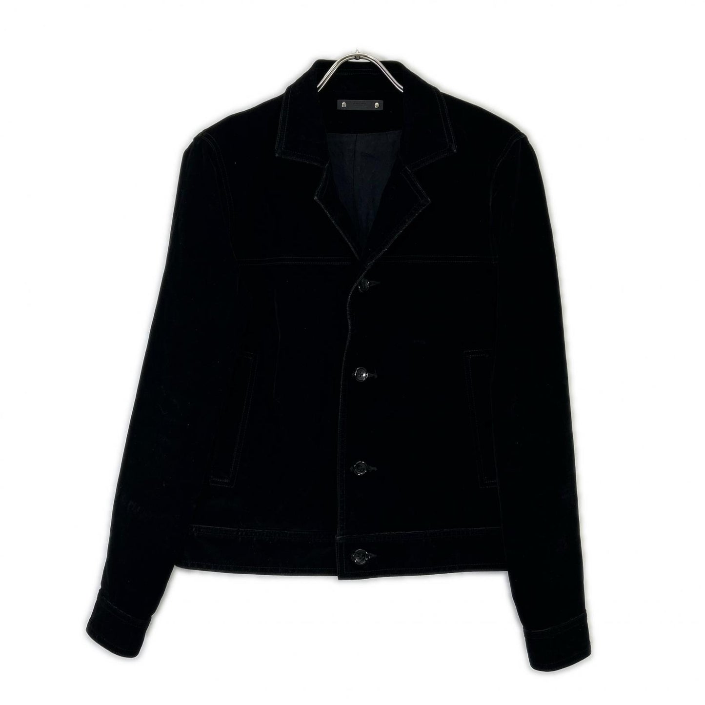 MINEDENIM 24AW Cotton Blend Velvet Denim Jacket Black Size 2