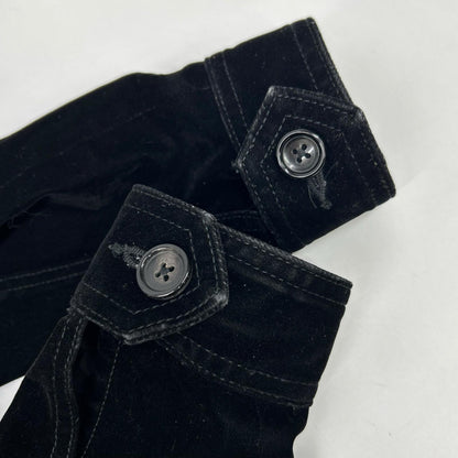 MINEDENIM 24AW Cotton Blend Velvet Denim Jacket Black Size 2