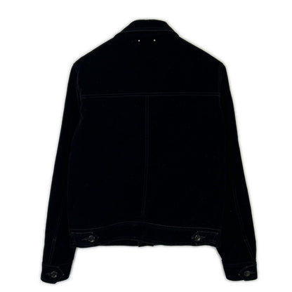 MINEDENIM 24AW Cotton Blend Velvet Denim Jacket Black Size 2