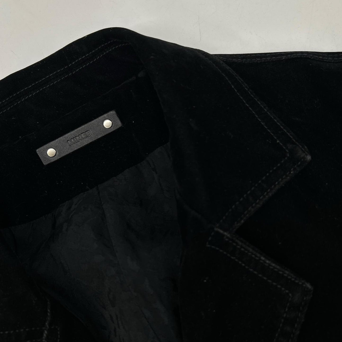MINEDENIM 24AW Cotton Blend Velvet Denim Jacket Black Size 2