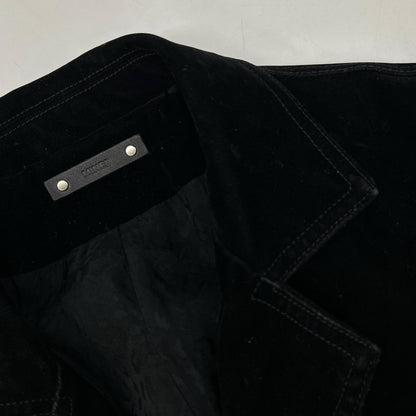 MINEDENIM 24AW Cotton Blend Velvet Denim Jacket Black Size 2