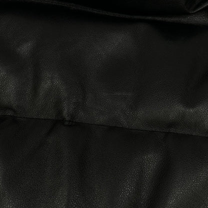 Bape A BATHING APE Cowhide Leather Down Jacket Black Size L