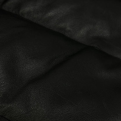 Bape A BATHING APE Cowhide Leather Down Jacket Black Size L