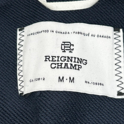 REIGNING CHAMP Midweight Terry Full Zip Hoodie Navy Size M