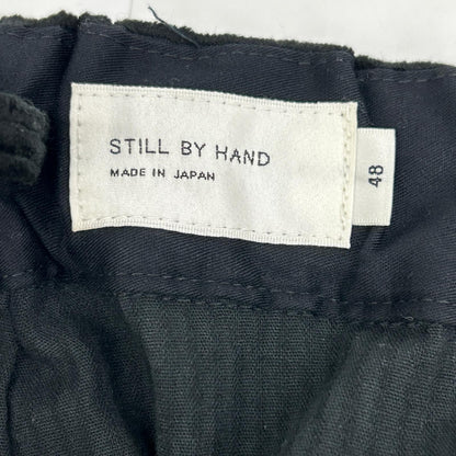 STILL BY HAND Corduroy Easy Pants Black Size 48