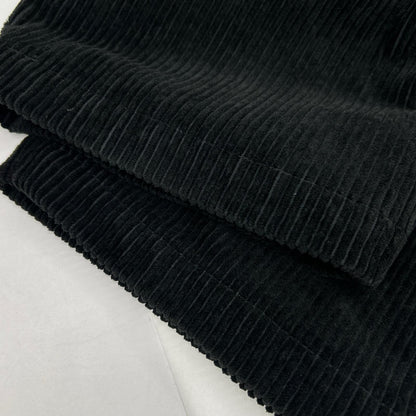 STILL BY HAND Corduroy Easy Pants Black Size 48